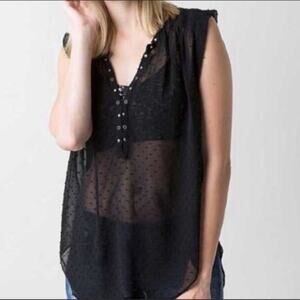 Amuse Society textured sleeveless tank top